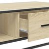 vidaXL Couchtisch Sonoma-Eiche 100x57x35 cm Holzwerkstoff und Metall