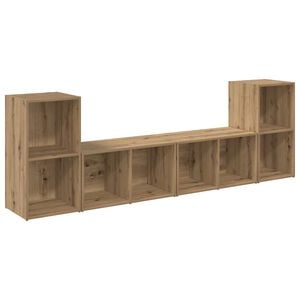 vidaXL TV-Schrankset 4 stk. Artisan-Eiche Holzwerkstoff