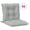 vidaXL Niedriglehner-Auflagen 6 Stk. Melange Hellgrau 100x50x7cm Stoff