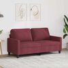 vidaXL 2-Sitzer-Sofa Weinrot 140 cm Stoff
