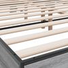 vidaXL Bettgestell Grau Sonoma 160x200 cm Holzwerkstoff und Metall