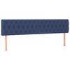 vidaXL Boxspringbett mit Matratze Blau 120x190 cm Stoff
