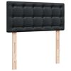 vidaXL Ottoman-Bett mit Matratze Schwarz 90x200 cm Kunstleder