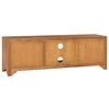 vidaXL TV-Schrank 115x30x40 cm Teak Massivholz