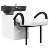 vidaXL Shampoo Stuhl Wei&szlig; und Schwarz 136 x 60 x 92 cm PVC