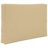 vidaXL Sofakissen f&uuml;r drau&szlig;en 2 pcs Beige Polyester