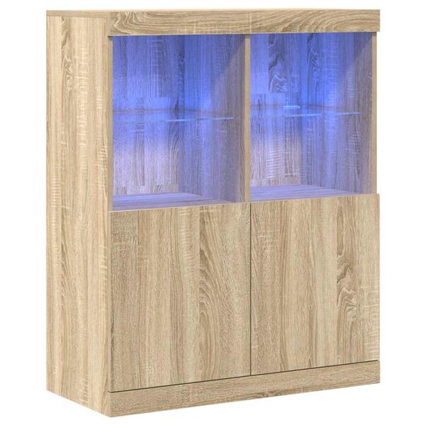 vidaXL Sideboard Sonoma-Eiche 81x37x100 cm Holzwerkstoff