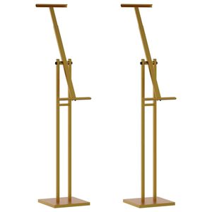 vidaXL Messest&auml;nde 2 stk. Gold 26,5 x 26,5 x 150 cm Stahl