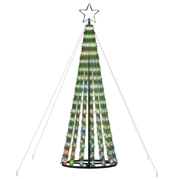 vidaXL LED Weihnachtsbaum 275 LEDs Mehrfarbig 180 cm