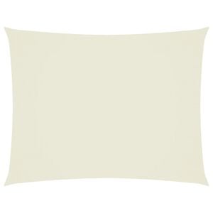 vidaXL Sonnensegel Oxford-Gewebe Rechteckig 3,5x5 m Creme