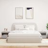 vidaXL Nachttische mit LED-Leuchten 2 Stk. Grau Sonoma 50x40x45 cm