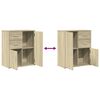 vidaXL Sideboards 2 Stk. Sonoma-Eiche 60x31x70 cm Holzwerkstoff