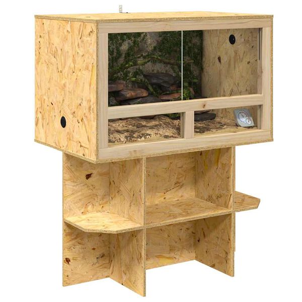vidaXL Terrarienbasis Braun 80 x 50 x 50 cm OSB