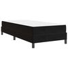 vidaXL Boxspringbett mit Matratze Schwarz 90 x 210 cm Stoff