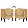 vidaXL Nachttisch 40x33x46 cm Massivholz Mango