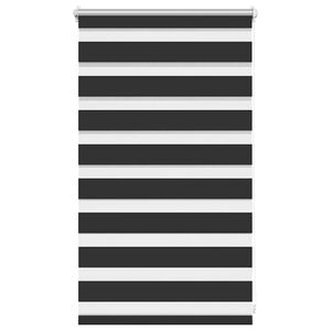 vidaXL Zebra-Rollo 50,9 x 100 cm, Stoffbreite 46,7 cm, schwarz