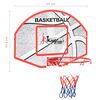 vidaXL 5-tlg. Basketball-Set zur Wandmontage 66x44,5 cm