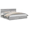 vidaXL Aufbewahrungsbett Graues Sonoma 200 x 200 cm Holzwerkstoff