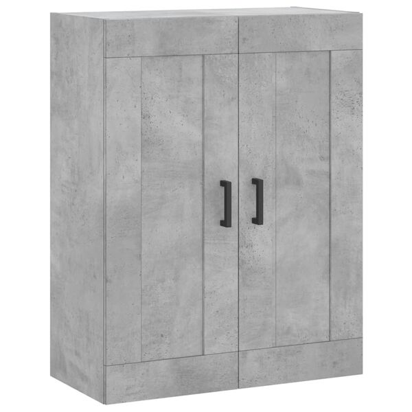 vidaXL Wandschrank Betongrau 69,5x34x90 cm Holzwerkstoff