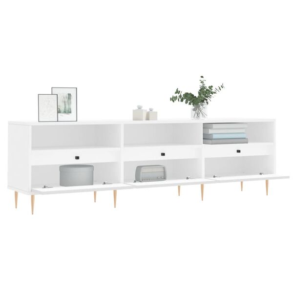 vidaXL TV-Schrank Wei&szlig; 150x30x44,5 cm Holzwerkstoff