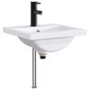 vidaXL Waschbecken f&uuml;rs Badezimmer Matt Schwarz 42 x 40 x 16,5 cm