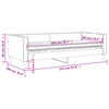 vidaXL Tagesbett mit Matratze Hellgrau 90x200 cm Stoff