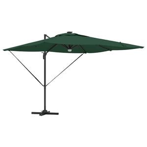 vidaXL Roma Parasol Gr&uuml;n 286 x 284 x 270 cm Aluminium und Polyester