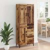 vidaXL Highboard mit Schubladen 2 pcs Altholz Holzwerkstoff