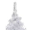 vidaXL K&uuml;nstlicher Weihnachtsbaum Beleuchtung & Kugeln Silber 150 cm
