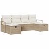 vidaXL Sofa Set 5 stk. Poly-Rattan