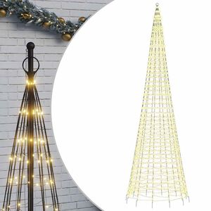 vidaXL LED-Weihnachtsbaum 1534 LEDs Warmwei&szlig; 500 cm