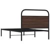 vidaXL Bettgestell ohne Matratze 90x190 cm Braun Eichen-Optik