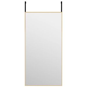 vidaXL T&uuml;rspiegel Golden 40x80 cm Glas und Aluminium
