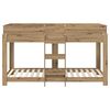 vidaXL Etagenbett f&uuml;r Kinder Artisan-Eiche 90 x 200 cm Holzwerkstoff