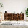 vidaXL Sideboards 3 Stk. R&auml;uchereiche 60x35x70 cm Holzwerkstoff