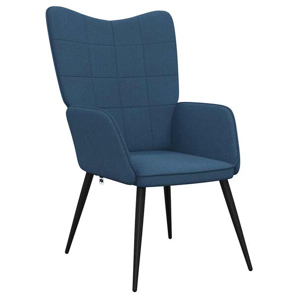 vidaXL Relaxsessel Blau Stoff