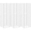 vidaXL Gabionen-Hochbeete 3 Stk. 30x30x100 cm Eisen