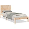 vidaXL Massivholzbett Extra Lang ohne Matratze 90x220 cm