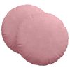 vidaXL Sitzkissen 2 stk. Samt Rosa &Oslash;60 x 21 cm