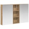 vidaXL Badezimmerschrank-Set 3 stk. 80 x 10,5 x 50 cm Holzwerkstoff
