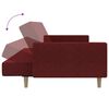 vidaXL Schlafsofa 2-Sitzer Weinrot Stoff