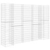 vidaXL H-f&ouml;rmiger Gabionen-Pflanzkorb Stahldraht 260x40x180 cm