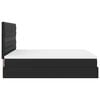 vidaXL Ottoman-Bett mit Matratze Schwarz 160x200 cm Kunstleder