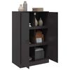 vidaXL Sideboard Schwarz 67x39x107 cm Stahl