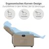 vidaXL Relaxsessel mit Aufstehhilfe Elektrisch Cappuccino Kunstleder