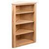 vidaXL Eckregal 59x36x100 cm Massivholz Eiche