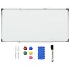 vidaXL Magnetisches Whiteboard Wei&szlig; 110x60 cm Stahl