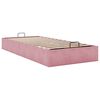 vidaXL Ottoman-Bett ohne Matratze Rosa 100x200 cm Samt