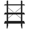 vidaXL B&uuml;cherregal Schwarz 80x30x105 cm Holzwerkstoff