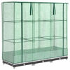 vidaXL Hochbeet mit Gew&auml;chshaus-Aufsatz Rattan-Optik 120x40x123 cm